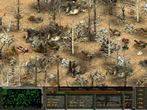 Endzeit-Ambiente pur: Geb&auml;udetr&uuml;mmer, verdorrte B&auml;ume, verbrannte Erde und eine Menge Leichen auf dem Boden - daran erkennt man Fallout.