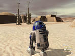 Wo ist C3PO? Droiden wie diesen R2D2-Verschnitt können Sie bei Star Wars Galaxies käuflich erwerben. Spielen dürfen Sie die ’echten’ Filmfiguren aber nicht. Wo ist C3PO? Droiden wie diesen R2D2-Verschnitt können Sie bei Star Wars Galaxies käuflich erwerben. Spielen dürfen Sie die ’echten’ Filmfiguren aber nicht.
