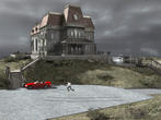 Farbakzente erzeugen ein surreales Bild.
