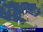 Das muss ja ein langweiliger Urlaub sein - die Sims müssen angeln.