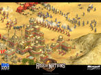 So geordnet, wie die Entwickler hier in einem Screenshot glauben machen wollen, laufen die Schlachten in Rise of Nations noch nicht ab. An der Truppen-KI wird noch gearbeitet.
