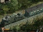 Eine der Missionen spielt auf einem fahrenden Zug. Über die Dächer der Waggons arbeitet sich der Green Beret zur Lok vor.