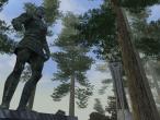 Eine Statue.