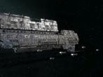 Dieses Gro&szlig;kampfschiff hat entfernte &Auml;hnlichkeit mit den Omega-Zerst&ouml;rern der Erdstreitkr&auml;fte aus der TV-Serie Babylon 5. Wie schon zuvor orientieren sich die Designer an bekannten Sci-Fi-Serien.