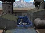 Einmal in Bewegung versetzt, bahnt sich das Wasser seinen Weg physikalisch korrekt durch die [b]Fluids[/b] Techdemo.