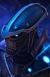 So sehen die voll animierten Portraits von Einheiten aus, wenn man sie im Spiel selektiert. Hier: Der Warp Ray der Protoss.