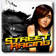 Street Racing-Fans laufen Sturm.