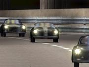 MEN IN BLACK Im Tunnel von Monte Carlo blenden diese beiden Sportwagenrarit&auml;ten die Scheinwerfer auf.