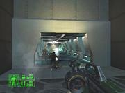 So sieht der Ego-Shooter-Teil von Bounty Hunter aus.