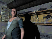 'Eine Schrotflinte bitte!' 'Zum Mitnehmen?' 'Nein, gleich verwenden.' 'Maxi?' Blam! Knarren knöpfen Sie entweder toten Gegnern ab, ergaunern Sie sich in Subquests oder bekommen Sie von der Agency gestellt.