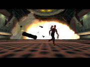 Zwischenspiel: Der Stil der Videosequenzen, mit denen die Hintergrundgeschichte erzählt wird, erinnert an alte Wing-Commander-Folgen.