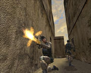 Dauerfeuer ist in Black Hawk Down kein Problem, die Waffen verziehen nur wenig. 