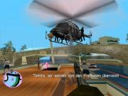Tommys Schnellfeuergewehr hindert den mit Gangster beladenen Helikopter an der Landung.