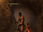 Conan schleicht.