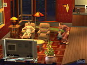 Charaktereigenschaften prägen das Verhalten der Sims stärker als im Vorgängerspiel. In dieser Wohngemeinschaft werden gewisse Gegensätze schnell deutlich.