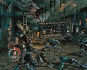 Fliegende Drachen und Orks in einer d&uuml;steren Welt: Demon Stone will Herr-der-Ringe-Atmosph&auml;re aufbauen und schafft das auch teilweise. 