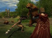 Immerhin mehrere zehntausend Menschen vergnügen sich mit Der Herr der Ringe online. Wagt EA einen Vorstoß mit seiner Filmlizenz?