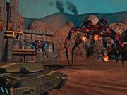 In den Au&szlig;enarealen kracht es gewaltig, wenn mechanische Spinnen, Panzer und Mechs schie&szlig;en. Diese Vehikel d&uuml;rfen Sie auch selber steuern.