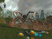 Solche Szenen wie der Kampf gegen die riesigen Roboterspinnen sind fast schon normal - auch wenn man zun&auml;chst denkt, es w&auml;re ein Boss-Fight! 