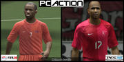 PES 2008 vs. FIFA 08 - Die Spieler im Grafikvergleich