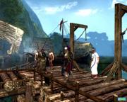 Im langen Tutorial (bis Level 20) erforscht der Spieler eine Hafenstadt voller NPCs, Händler und Questgeber.