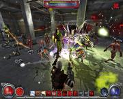 Nicht selten lässt Hellgate auch mal ein Dutzend und mehr Gegner auf den Spieler los. Da heißt es: in Bewegung bleiben und Spezialattacken auspacken!
