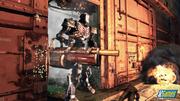 Die Gegner sind von enormer Couleur: Neben Robotern (siehe Bild), ausgestattet mit schweren Waffen wie Minicannons, kriegen Sie es auch mit gelenkigen Ninjas zu tun.