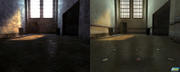 Beeindruckend! Die Spiegelungen im Boden sehen klasse aus. Links: CC 7.0 - Rechts: Valve´s Original.