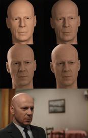 Der virtuelle US-Schauspieler Bruce Willis - Bild: Max Wahyudi