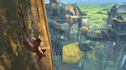 Die Welt von Prince of Persia erkundet der Prinz, anfangs noch ein Vagabund, die meiste Zeit hoch oben an Felsen.