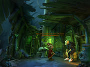Frustriert: Der arbeitslose Tod in The Book of Unwritten Tales.