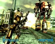 Man spielt wahlweise aus der Egooder Verfolgeransicht. Auf den ersten Blick könnte man Fallout 3 fast mit einem Shooter verwechseln.