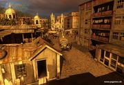 Haemimont Games‘ Grafik-Engine stellt die Spielwelt realistisch dar. Sogar Kleinigkeiten wie die Wäsche auf dem Balkon sind gut zu erkennen. (Bilderquelle: Kalypso Media; Screenshots entstammen einer zu 50% fertigen Alpha-Version)