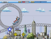 Steuern Sie in Roller Coaster Rush Ihre Passagiere heil durch die Loopings, gibt's Extrapunkte.