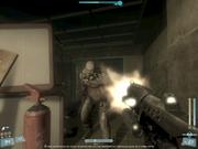Neben gepanzerten Soldaten kämpfen Sie auch mit allerlei mutierten Wesen.