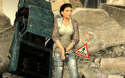 Screenshot einer frühen Alyx-Version der Cinematic Mod 10.