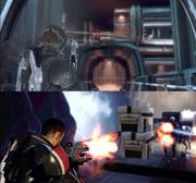 Neue Vergleichsbilder zu Mass Effect 1 (oben im Bild) und Mass Effect 2 (unten im Bild). (2)