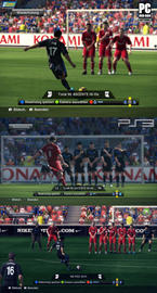 Eine typische Freistoß-Situation in PES 2010 - auf PC, Xbox 360 und PS3.