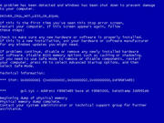 Der Black Screen of Death hat seinen Namen vom Bluescreen of Death.