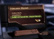 Mass Effect 2: Charakter wählen