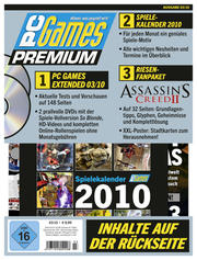 Die PC Games Premium 03/10 enthält neben allen Inhalten der PC Games Extended (u. a. zwei DVDs und Sonderteil) auch den offiziellen PC-Games-Spielekalender 2010 auf hochwertigem Papier. 