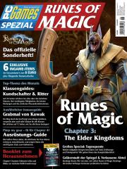 Das Titelbild der neuen PC Games Runes of Magic 05-06/11 (seit 13.04. am Kiosk).