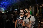 PC Games auf der Call of Duty XP: Black Ops Gesichtstarnung. Die Redakteure Sebastian Stange und Toni Opl haben sich auf der Activision-Messe anpinseln lassen. 