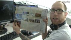 Stolzer Papa: Redakteur Toni Opl und die neue Play3 mit dem Soul Calibur V-Test.