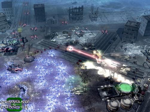Command & Conquer 3: Tiberium Wars kommt mit blauem Tiberium. Das blaue Mineral sorgte für ein doppeltes Einkommen.