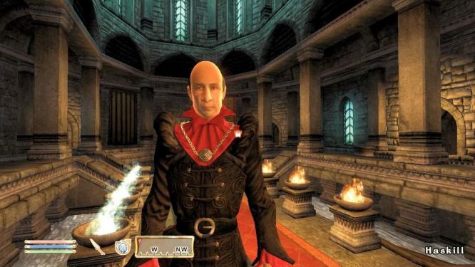 Oblivion: Bei Oblivion sorgen die Wachen mit ihrem teilweise absolut unsinnigen Verhalten für Lacher. Bei der Erweiterung Shivering Isles scheint Bethesda das eingesehen zu haben und hat die NPCs absichtlich durchgeknallt gestaltet. So sind sie beispielsweise panisch auf der Suche nach Milchbrötchen oder fühlen sich ständig verfolgt.