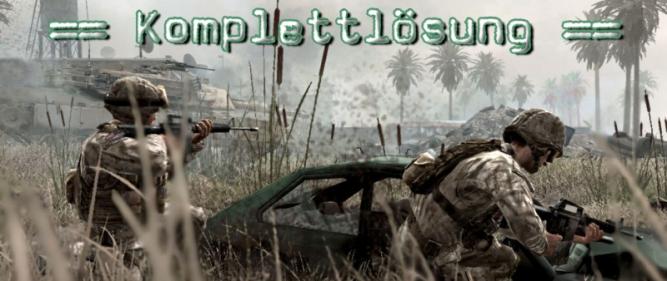 Komplettlösung: Call of Duty 4: Modern Warfare