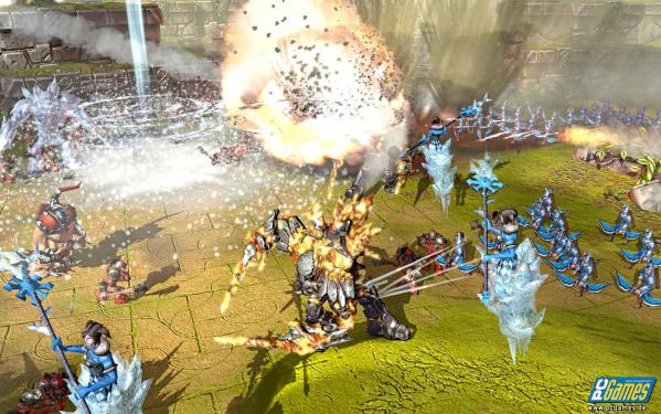 Heldeneinheiten gibt es in Battleforge ebenso wenig wie die starken RPG-Einflüsse aus Spellforce 2.
