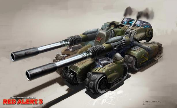 Endgültige Version des Apokalypse-Panzers aus Command & Conquer: Alarmstufe Rot 3.