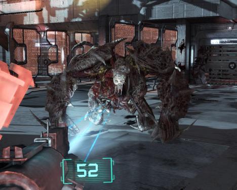 Mit einem markerschütternden Grunzen und Brüllen rast dieses Monster auf Isaac zu. Die Effekte treffen zu jeder Zeit den richtigen Nerv.